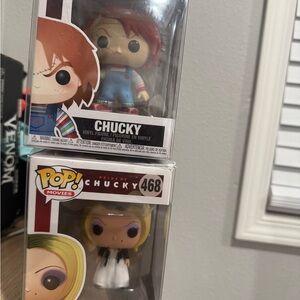 Funko Pop Chucky and Bride Figures - Multicolor